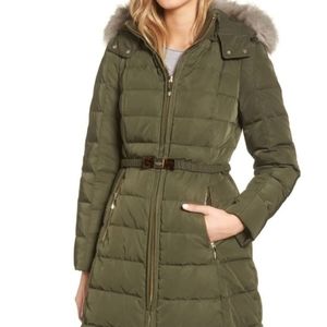 KATE SPADE GREEN A-LINE PUFFER JACKET COAT SIZE SMALL EXCELLENT CONDITION